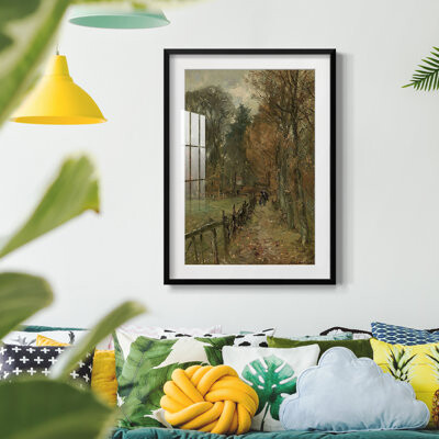 Winston Porter Vintage Landscape CXI -Framed Print