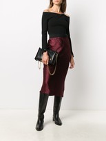 Thumbnail for your product : Ann Demeulemeester Midi-Length Crease Skirt
