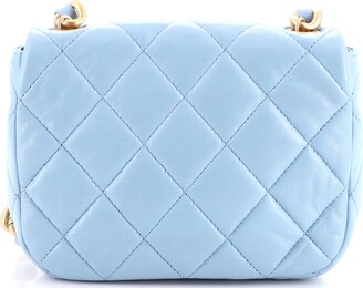 Chanel Lacquered Metal CC Flap Bag Quilted Lambskin Mini - ShopStyle
