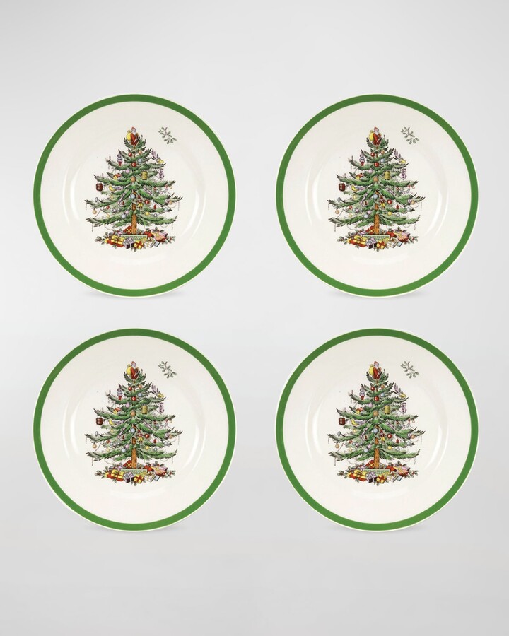 Spode Christmas Tree Set of 4 Salad Plates ShopStyle Holiday Dining & Entertaining