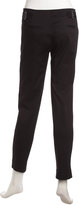 Thumbnail for your product : Vince Side-Buckle Slim Trousers, Black