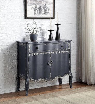 One Allium Way Exquisite Console Cabinet with Vintage Charm and Modern Functionality, Ideal for Enhancing Any Room's Decor