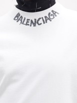 Thumbnail for your product : Balenciaga Graffiti-print Cotton-jersey T-shirt - White Black