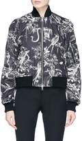 Thumbnail for your product : Alexander McQueen Bird sketch print bomber jacket