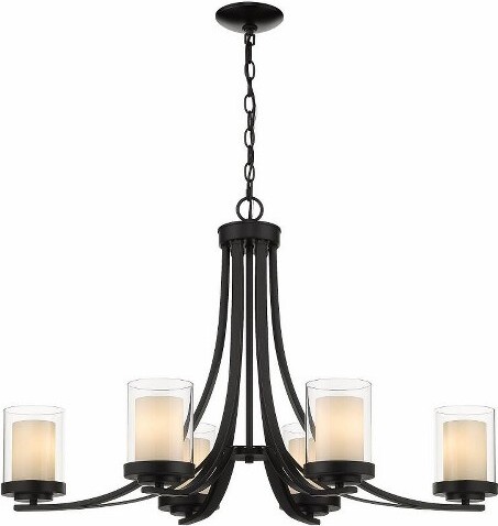 Z-Lite Z-LiteWillow6-LightChandelierinMatteBlack