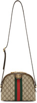 Thumbnail for your product : Gucci Brown & Beige GG Ophidia Bag