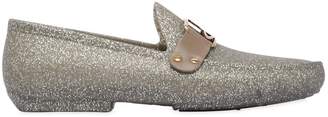 Vivienne Westwood Gold Glitter Rubber Loafers