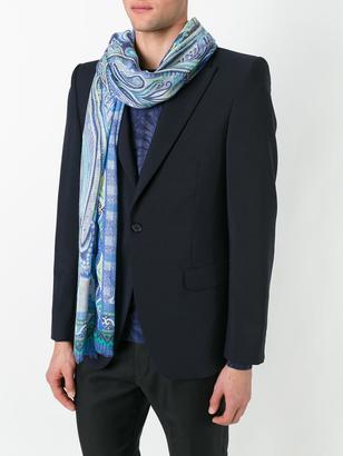 Etro abstract print scarf
