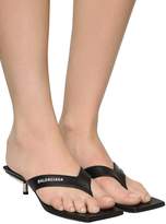 Thumbnail for your product : Balenciaga 40mm Leather Sandals W/ Metal Heel