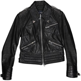 Armani Jeans \N Black Leather Leather jackets