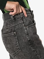 Thumbnail for your product : Sjyp Washed Denim Cropped Jeans