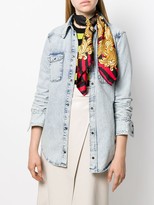 Thumbnail for your product : Moschino Logo Baroque Print Scarf