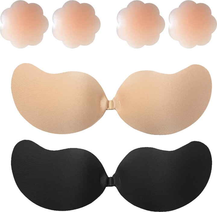 JOATEAY Women's Strapless Backless Bra Self Adhesive Reusable