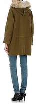 Thumbnail for your product : Saint Laurent Women's Fur-Trimmed Gabardine Parka - 2840-Olive