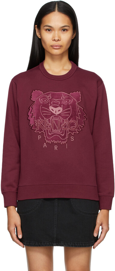 kenzo velvet tiger sweater