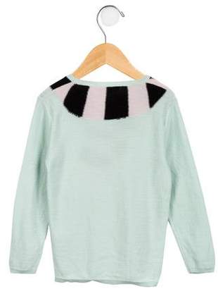 Sonia Rykiel Girls' Intarsia Crew Neck Sweater