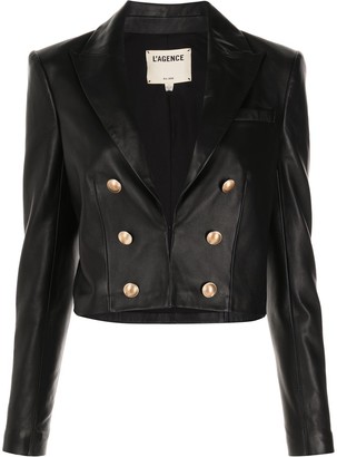 L'Agence Tailored Leather Jacket