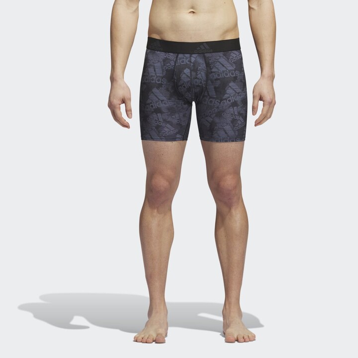 adidas Boxer Brief Underwear 1-Pack (BOS Floral Black/Carbon/Black/Onix  Grey) Men's Underwear - ShopStyle