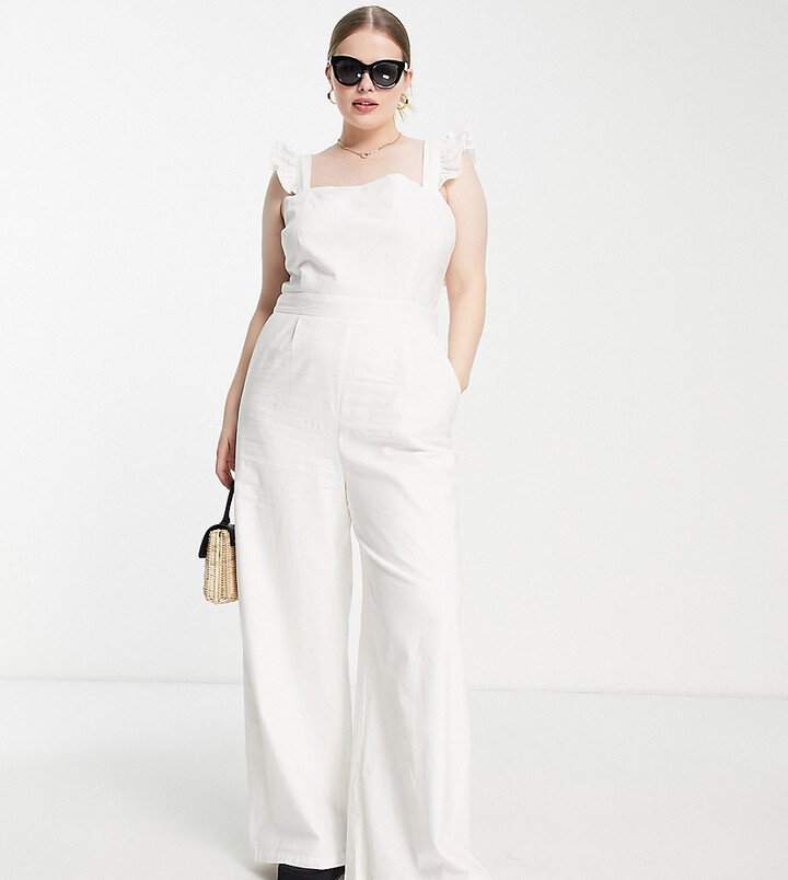 In The Style Plus x Jac Jossa exclusive frill sleeve belted