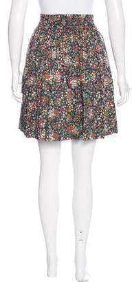Cacharel Floral Print A-Line Skirt