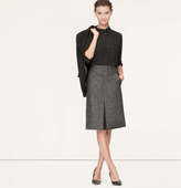 Thumbnail for your product : LOFT Petite Peppered Tweed Midi Skirt