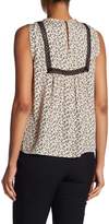 Thumbnail for your product : Rebecca Taylor Sleeveless Dragonfly Print Tank Top