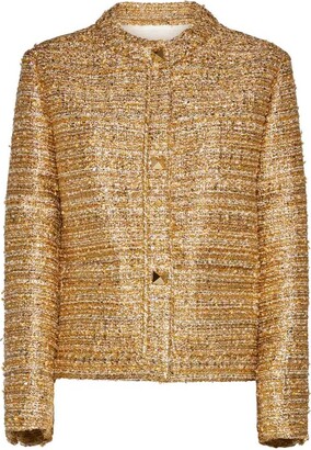 Women's Gold Tweed Jackets