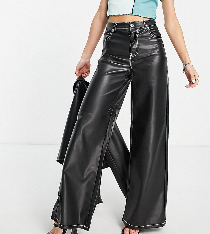petite leather pants