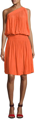 Ramy Brook Rebecca One-Shoulder Goddess Dress, Orange