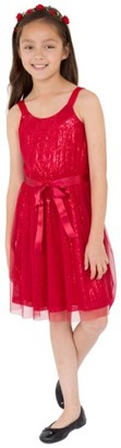 Blush by Us Angels Girl's Sequin Tulle Dress