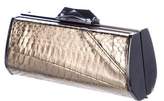 Thumbnail for your product : Kotur Metallic Embossed Leather Clutch
