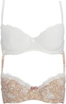Thumbnail for your product : Sorbet CURVES Everyday Printed Bras (2 Pack)