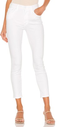 mother looker crop skinny jeans