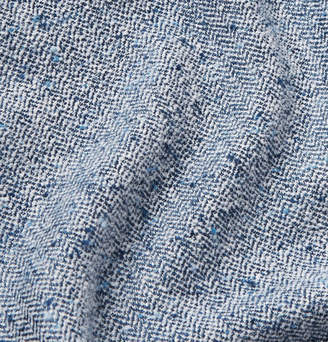 Etro Herringbone Woven Shirt - Men - Blue
