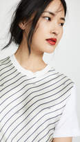 Thumbnail for your product : Monse Asymmetrical Pinstripe Tee