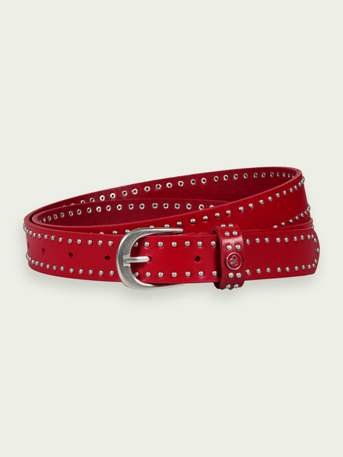 Studded leather belt Women ShopStyle