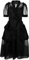 Thumbnail for your product : Simone Rocha Braided Wrap Tulle Dress