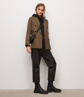 Thumbnail for your product : AllSaints Astrid Puppytooth Blazer | Size 2 | Brown Black