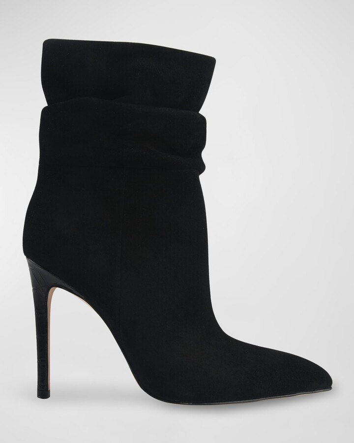 grey slouchy booties