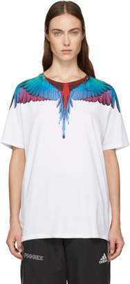 Marcelo Burlon County of Milan White and Multicolor Wings T-Shirt