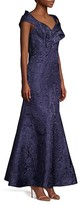 Thumbnail for your product : Aidan Mattox Portrait Jacquard Fit-&-Flare Gown