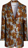 Thumbnail for your product : Rodebjer Metallic floral-jacquard blazer