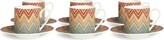 Thumbnail for your product : Missoni Home Zig Zag coffee cup set of 6