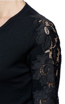 Thumbnail for your product : Nobrand 'Doris' lace trim cardigan