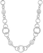 Thumbnail for your product : Style&co. Necklace, Silver-Tone Long Circle Necklace