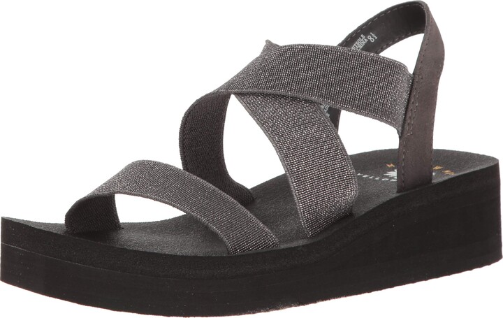 Yellow Box Womens Orchid Wedge Sandals