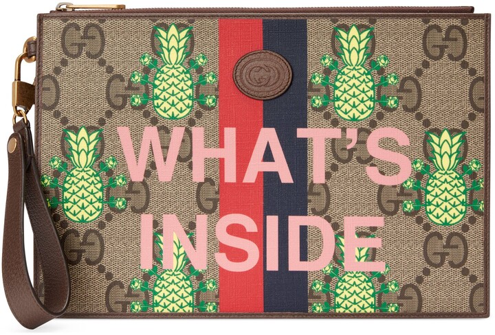 Gucci Pineapple pouch - ShopStyle Wallets