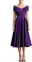 Thumbnail for your product : Talbot Runhof Off-the-Shoulder Wrap Dress