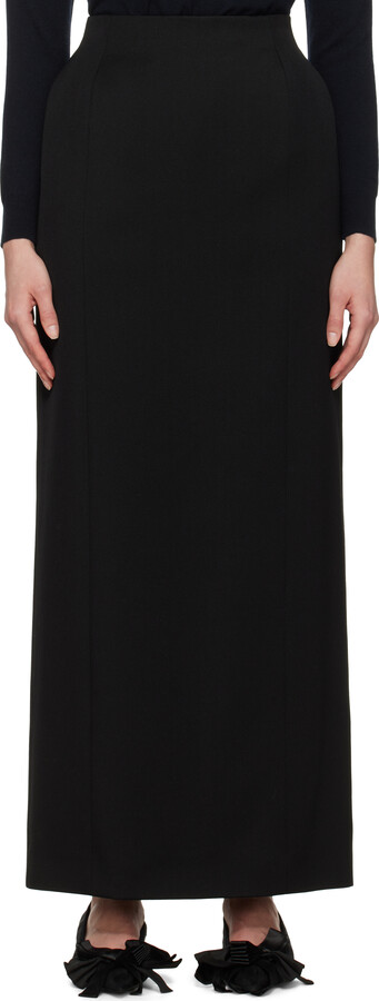 Balenciaga Black Hourglass Maxi Skirt