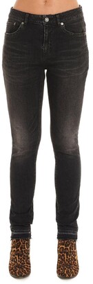 Saint Laurent Skinny Frayed Edge Jeans